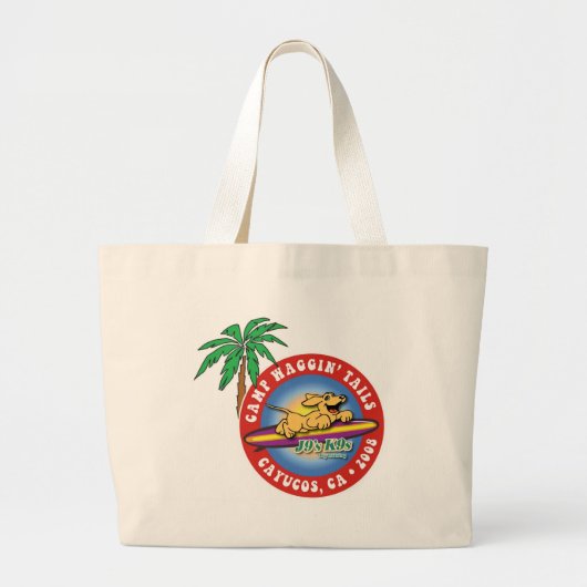 Beach-Bound Bag! Grote Tote Bag (Voorkant)