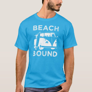 Beach Bound Funny Mannen Shirt Surfer