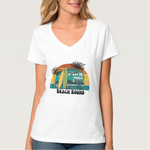 Beach Bound, Surf Up Retro T-shirt