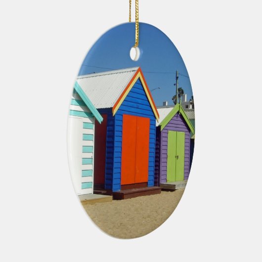 Beach Box Hut Melbourne Australië Keramisch Ornament (Rechts)