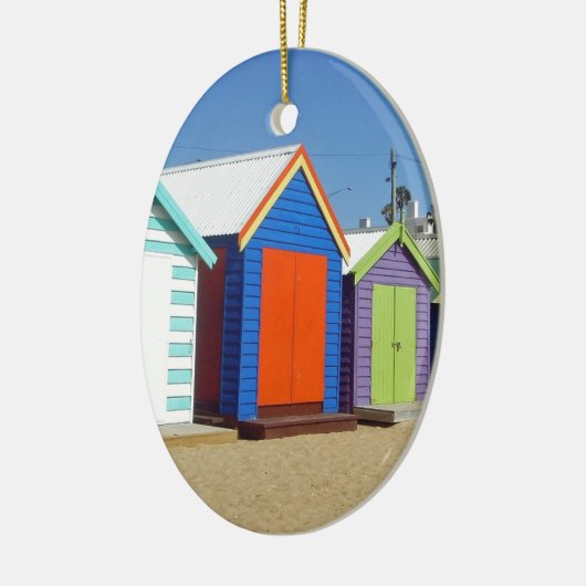 Beach Box Hut Melbourne Australië Keramisch Ornament (Links)