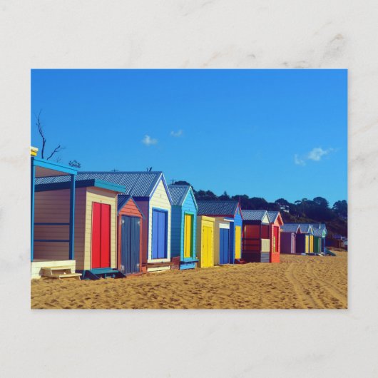 Beach Boxes Briefkaart (Voorkant)