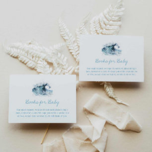 Beach Boy Baby shower Boeken voor Baby Informatiekaartje