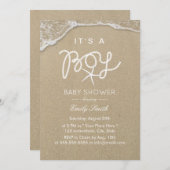 Beach Boy Baby shower Tropical Starfish Kaart (Voorkant / Achterkant)