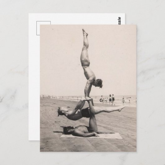 Beach Boy Balance Briefkaart (Voorkant / Achterkant)