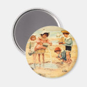 "Beach Boy Girl"-kunst Magneet (Voorkant / Achterkant)