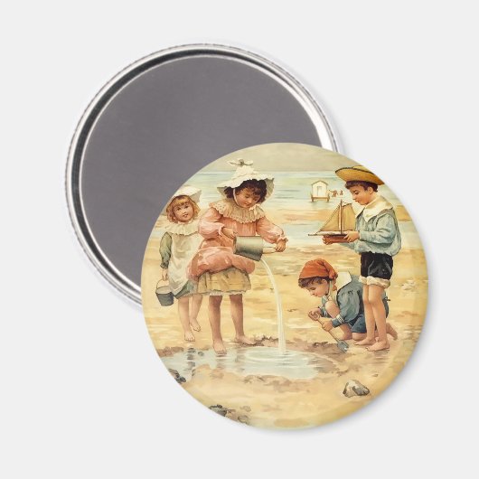  "Beach Boy Girl"-kunst Magneet (Voorkant / Achterkant)