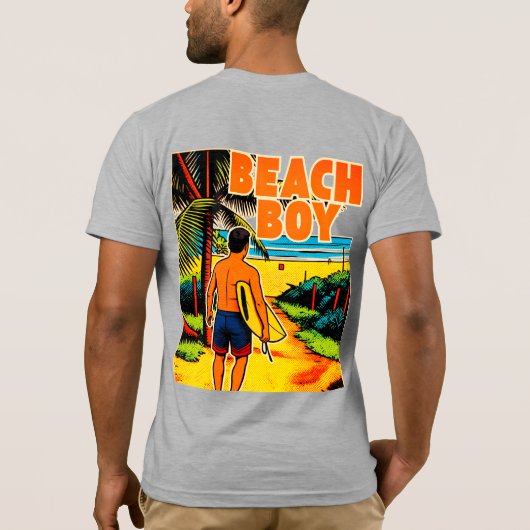Beach Boy Grafische T-Shirt (Achterkant)