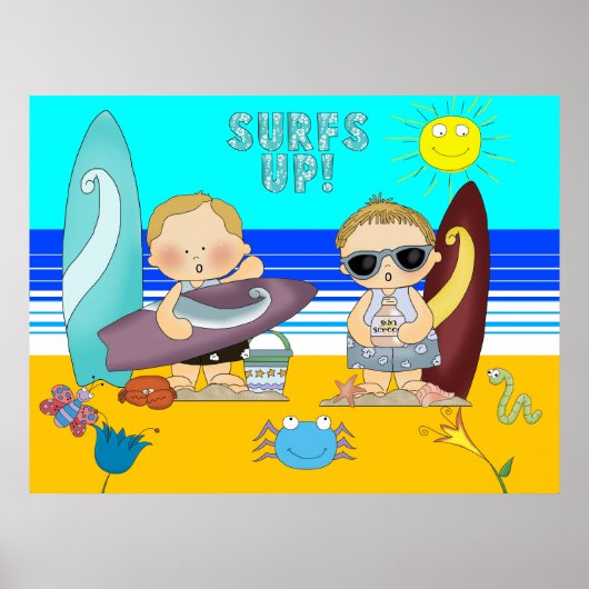 Beach Boys Kinderen Kinderen Poster (Voorkant)