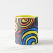 Beach Boys Swirls Tweekleurige Koffiemok (Center)