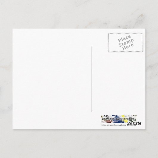 Beach Breakwater - breed Briefkaart (Achterkant)