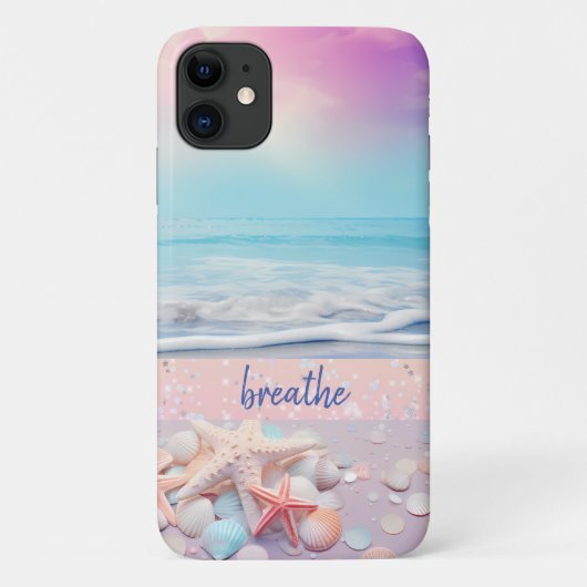 Beach Breathe Bevestiging Case-Mate iPhone Case (Achterkant)