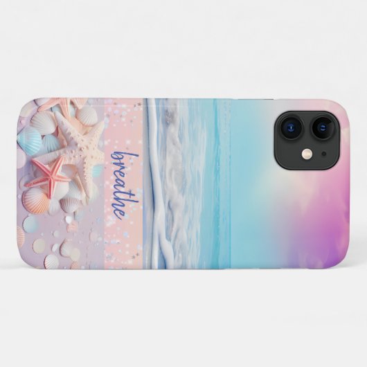 Beach Breathe Bevestiging Case-Mate iPhone Case (Achterkant (horizontaal))