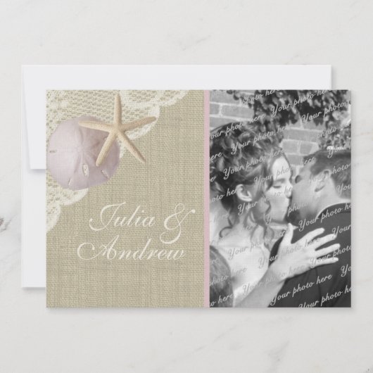  Beach Bridal Luncheon Kaart (Voorkant)
