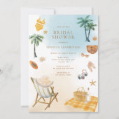 Beach Bridal Shower Uitnodiging (Voorkant)