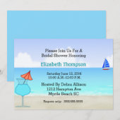 Beach Bridal Shower Uitnodiging (Voorkant / Achterkant)