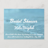 Beach Bridal Shower Uitnodiging Briefkaart (Voorkant)