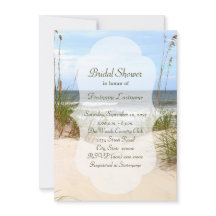 Beach Bridal Shower-uitnodigingen