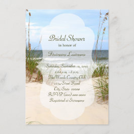 Beach Bridal Shower-uitnodigingen Kaart