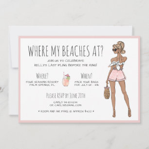 Beach Bride Bachelorette Party Weekend Itinerary Kaart