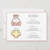 Beach Bride Bachelorette Party Weekend Itinerary Kaart (Achterkant)