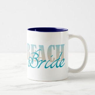 Beach Bride Coffee Mok