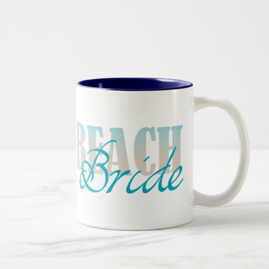 Beach Bride Coffee Mok (Rechts)
