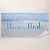 Beach Bride Destination Wedding Fun Strandlaken (Voorkant)