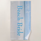 Beach Bride Destination Wedding Fun Strandlaken (Voorkant)