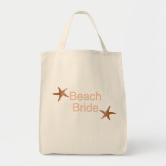 Beach Bride Starfish Design Tote Bag