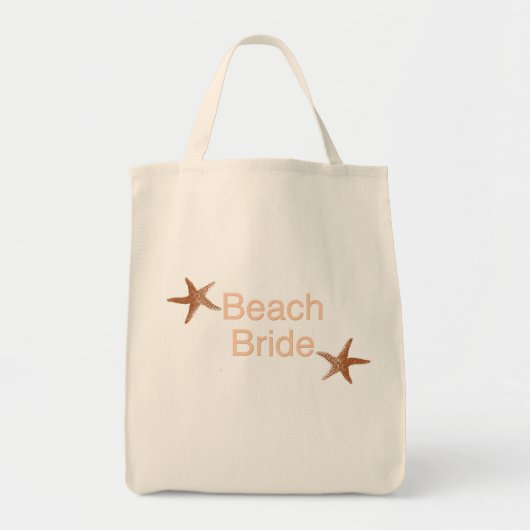 Beach Bride Starfish Design Tote Bag (Voorkant)