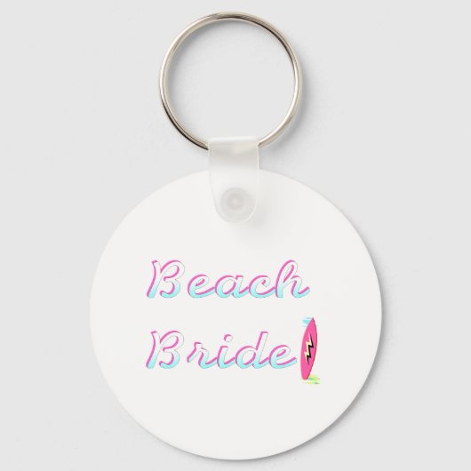 Beach Bride (Surfboard) Sleutelhanger (Voorkant)