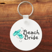 Beach Bride (Teenslippers) Sleutelhanger (Voorkant)
