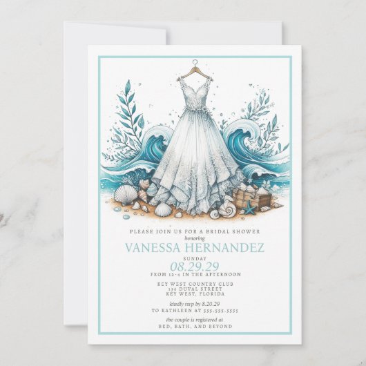 Beach Bride Vrijgezellenfeest Kaart (Voorkant)