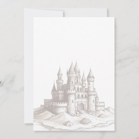 Beach Bride Vrijgezellenfeest Kaart (Achterkant)