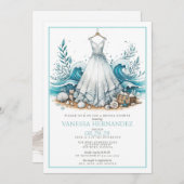 Beach Bride Vrijgezellenfeest Kaart (Voorkant / Achterkant)