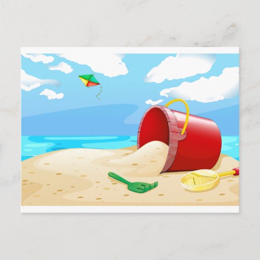 Beach Briefkaart (Voorkant)