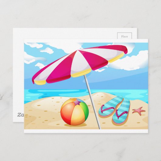 Beach Briefkaart (Voorkant / Achterkant)