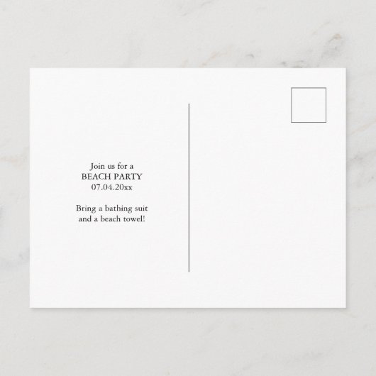 Beach Briefkaart (Achterkant)