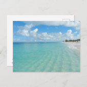 Beach Briefkaart - Grace Bay Beach, Turks- en Caic (Voorkant / Achterkant)