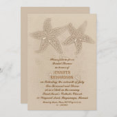 BEACH BRUIDS DOUCHE UITNODIGINGEN (Voorkant / Achterkant)