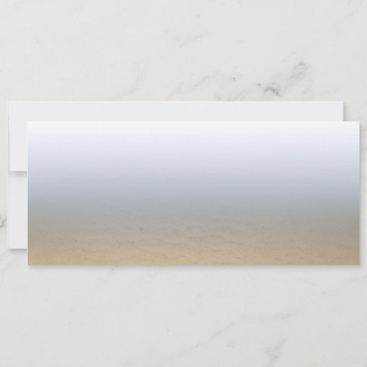 Beach Bruiloft Boarding Ticket Uitnodigingen. Kaart (Achterkant)