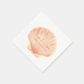 Beach bruiloft cocktail servet (Hoek)