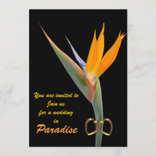 Beach bruiloft Invitation Paradise Kaart