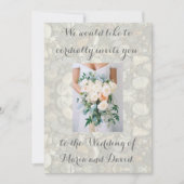 Beach bruiloft kaart (Voorkant)