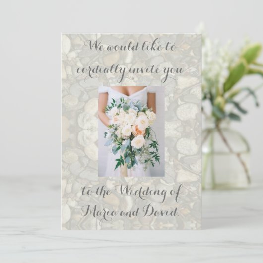 Beach bruiloft kaart