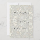 Beach bruiloft kaart (Achterkant)