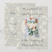 Beach bruiloft kaart (Voorkant / Achterkant)