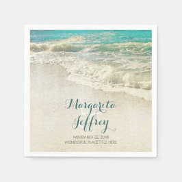  Beach bruiloft papieren servetten