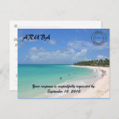 Beach bruiloft reactie Kaart (Voorkant / Achterkant)